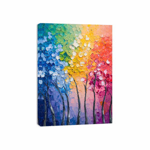 Abstract Trees Canvas Painting