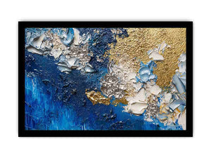 Blue Gold Canvas Painting