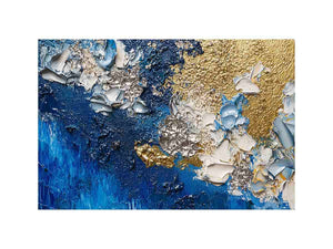 Blue Gold Oil Painting