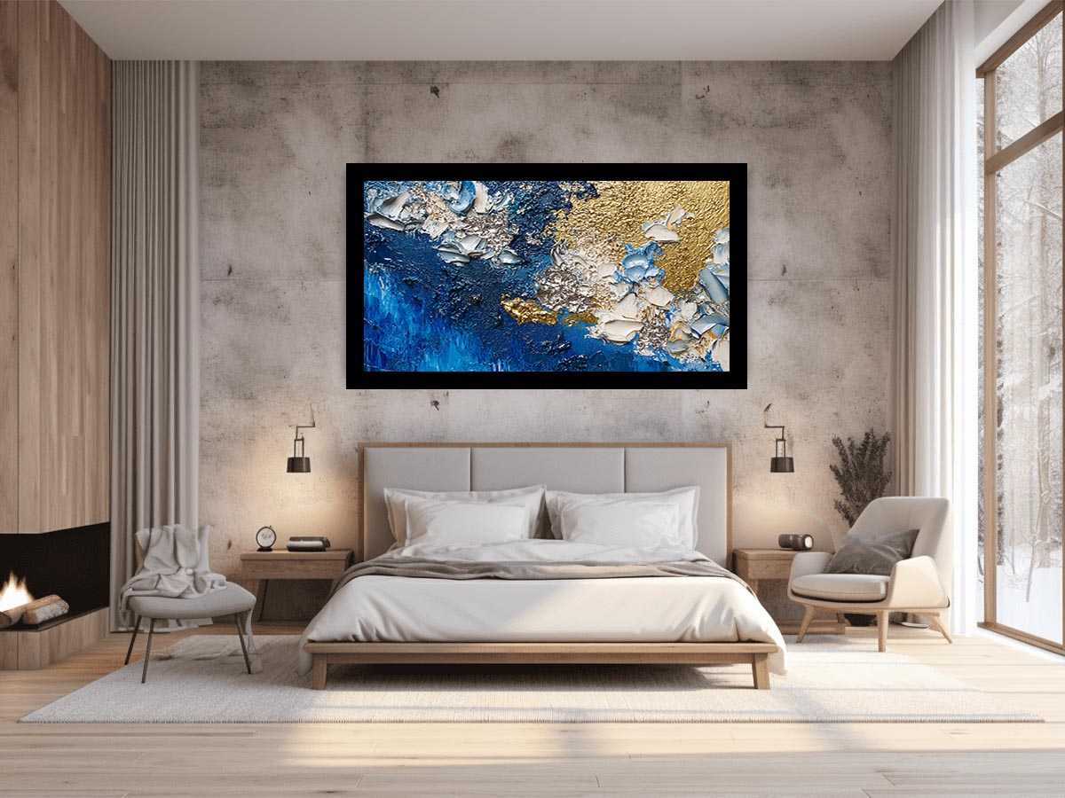 Blue Gold Painting
