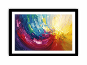 Abstract Swirl Canvas Painting