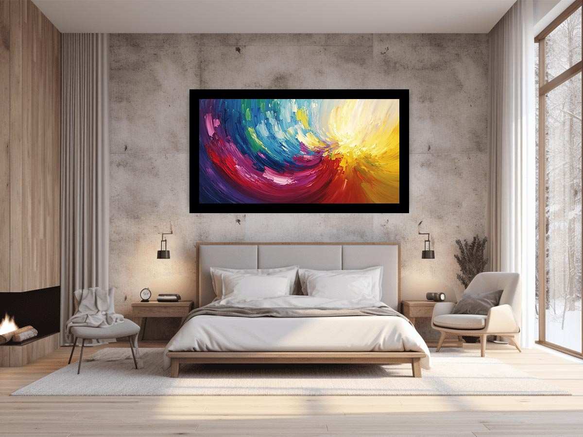 Abstract Swirl Painting