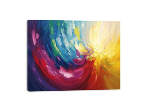 Abstract Swirl Canvas Painting