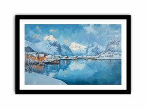 Winter Island Canvas Painting