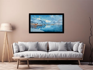 Winter Island Canvas Painting