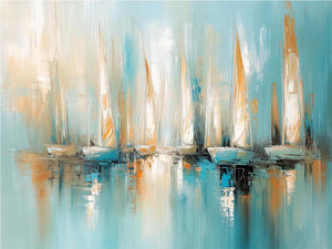 Water Parking Canvas Painting