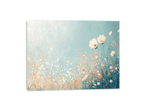 Pastel Flowers Canvas Painting