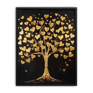 Gold Tree Canvas Painting