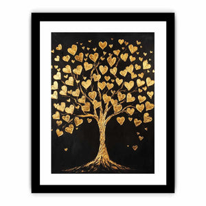 Gold Tree Canvas Painting
