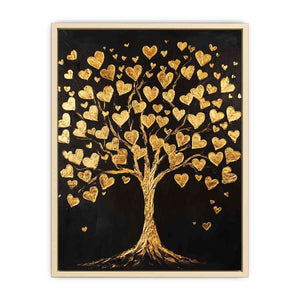 Gold Tree Canvas Painting
