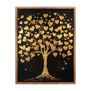 Gold Tree Canvas Painting