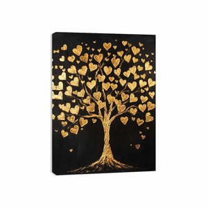Gold Tree Canvas Painting
