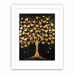 Gold Tree Canvas Painting