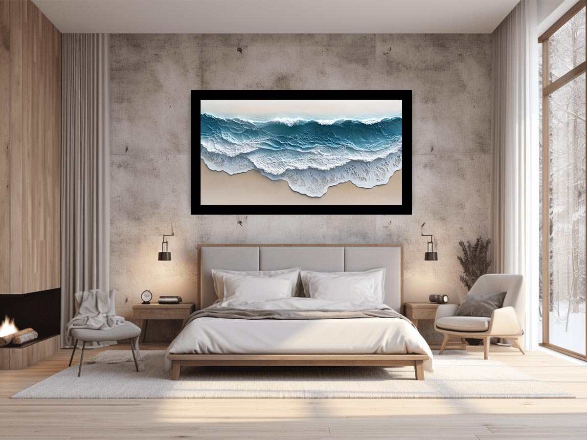 Abstract Waves Painting