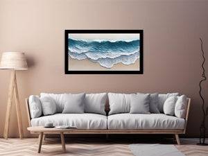 Abstract Waves Canvas Painting