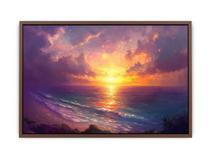 Beach Sunrise Canvas Painting