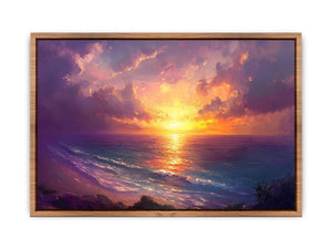 Beach Sunrise Canvas Painting
