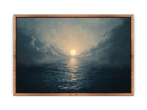 Sea Sunrise Canvas Painting