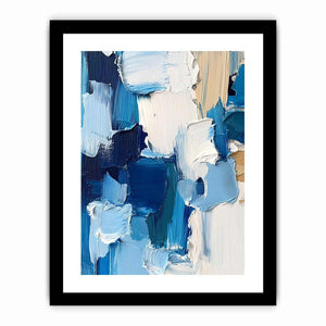 Abstract Ice Canvas Painting