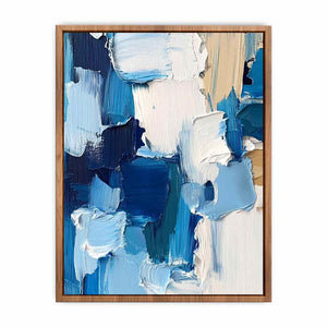 Abstract Ice Canvas Painting