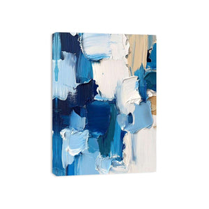 Abstract Ice Canvas Painting