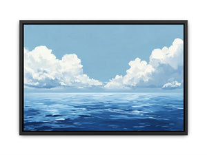 Cloudy Sea Canvas Painting