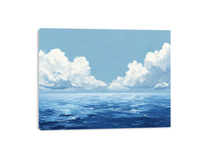 Cloudy Sea Canvas Painting