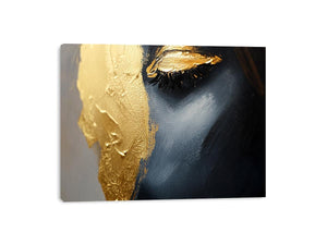 Closed Eye Canvas Painting