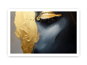Closed Eye Canvas Painting