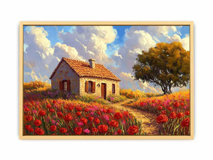 Poppies Field Canvas Painting