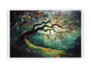 Peacock Tree Canvas Painting