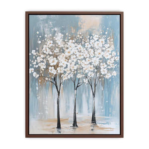 White Tree Canvas Painting