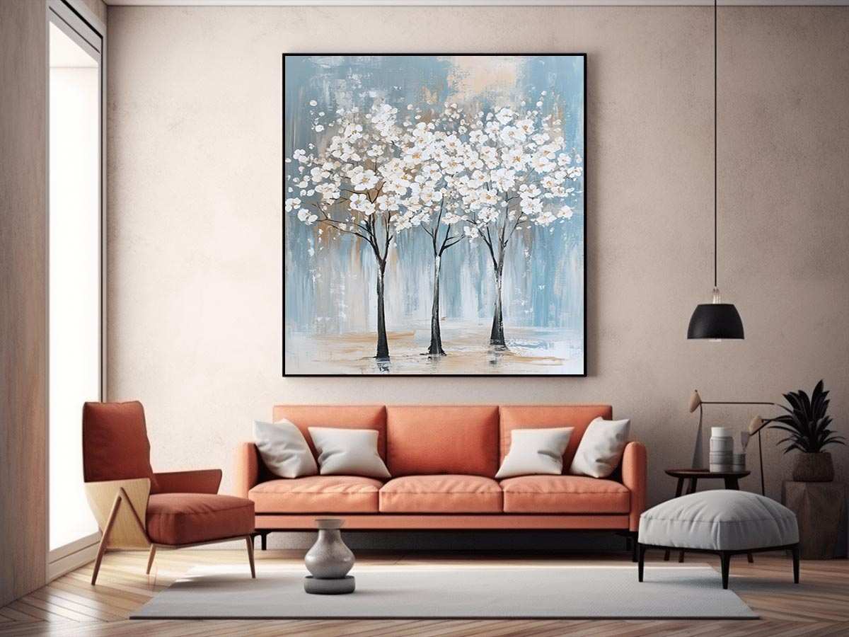 White Tree Painting