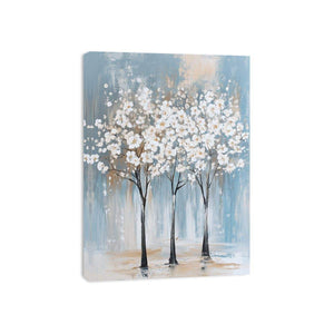 White Tree Canvas Painting