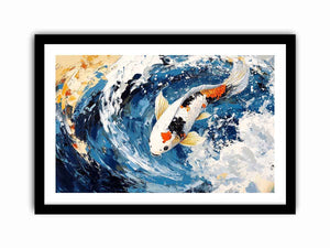 Koi Fish Canvas Painting