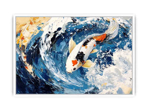 Koi Fish Canvas Painting