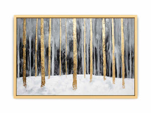 Gold Trees Canvas Painting