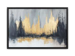 Gold Forest Canvas Painting
