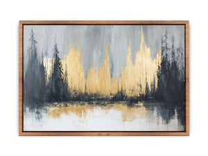 Gold Forest Canvas Painting