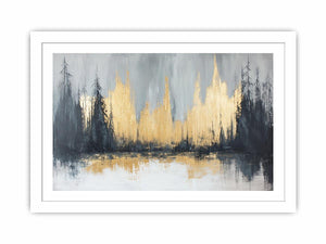 Gold Forest Canvas Painting