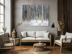 Gold Silver Accents Painting