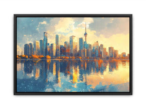 Watercolors Reflection Canvas Painting