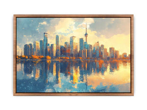 Watercolors Reflection Canvas Painting