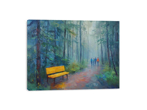Walk In The Park II Canvas Painting