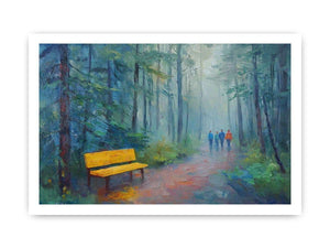 Walk In The Park II Canvas Painting