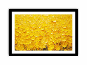 Vibrant Yellow Canvas Painting