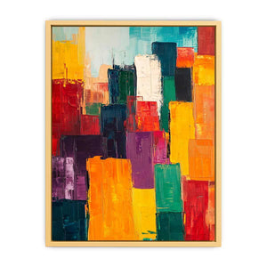 Colorful Squares II Canvas Painting