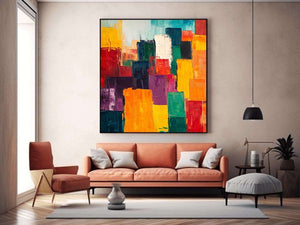 Colorful Squares II Painting
