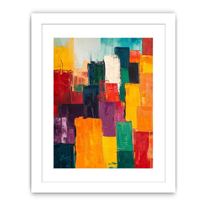 Colorful Squares II Canvas Painting