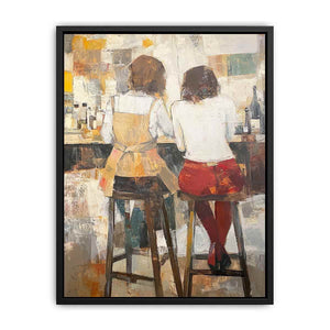 Barstool Canvas Painting